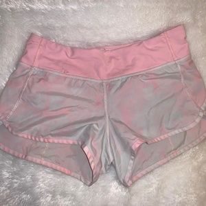 Lululemon - Pink Tie Dye Speed Shorts